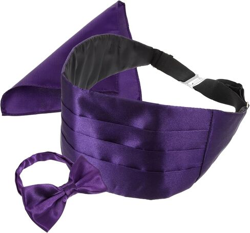 1SET MEN MEN ALEGANT CUMMERBUND مع منديل ربطة عنق الزخرفة لحفلات الزفاف برموز الأحداث الرسمية إكسسوارات الأزياء العميقة in Saudi Arabia