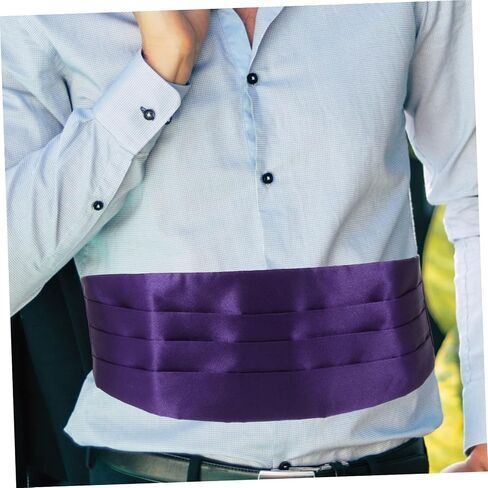 1SET MEN MEN ALEGANT CUMMERBUND مع منديل ربطة عنق الزخرفة لحفلات الزفاف برموز الأحداث الرسمية إكسسوارات الأزياء العميقة in Saudi Arabia