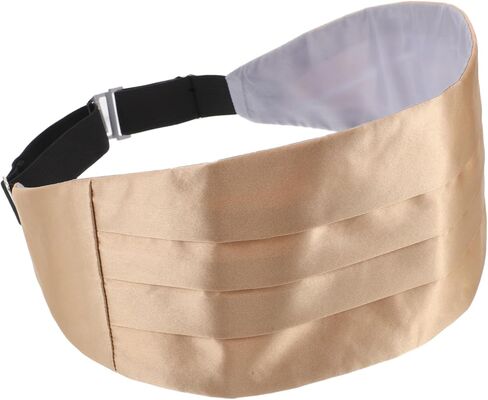 قابلة للتعديل ساتين cummerbund للرجال حزام سهرة أنيقة لحفلات الزفاف الأحداث المسائية المناسبات الرسمية تصميم فريد in Saudi Arabia