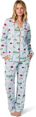 BedHead Pajamas womens Long Sleeve Classic Stretch Jersey Pj Set in Saudi Arabia