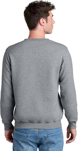 Port & Co Core Fleece Crewneck Pocket Sweatshirt-PC78PKT in Saudi Arabia