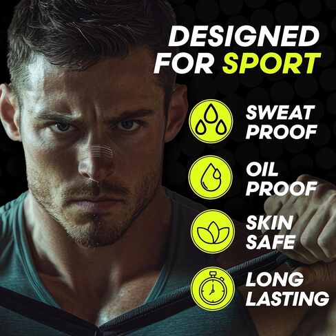 Nasal Strips (60 Count) - Oil & Sweat Resistant Adhesive - Athletic Nasal Strips for Sport & Nose Strips for Snoring & Sleeping - Nose Strips for Breathing (Clear Transparent) in Saudi Arabia