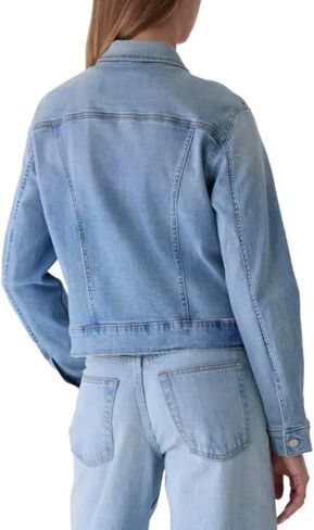 Calvin Klein Women's Long Sleeve Button Up Denim Classic Trucker Jacket in Saudi Arabia