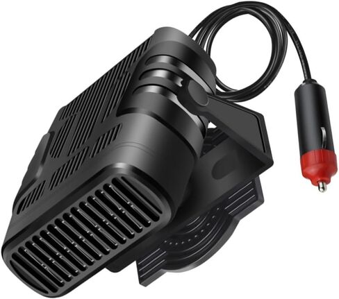 Machswon Car Windshield Defroster ، 1 PC 12V Auto Portable 360 ​​° قابس محمول قابل للتعديل في 2-في 1-التدفئة والتبريد ، متوافق مع سيارات الدفع الرباعي ، الشاحنات ، الشاحنات ، السيارات ، RV in Kuwait