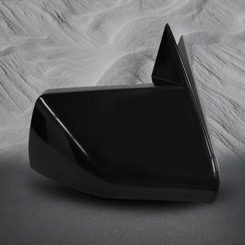 PM Auto Right Passenger Side Manual Non-Folding View Mirror Chrome/Convex+Warning Black Smooth For 1988 Chevrolet R20 in Saudi Arabia