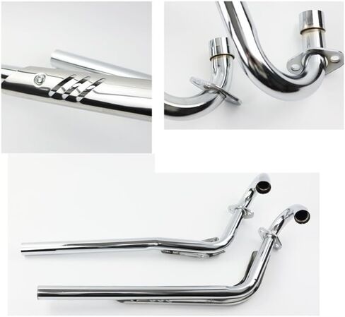 أنبوب عادم الدراجات النارية ، لـ CRF70 XR50 110cc 125cc 140cc 150cc 28mm أنبوب العادم ، أبيض in Kuwait