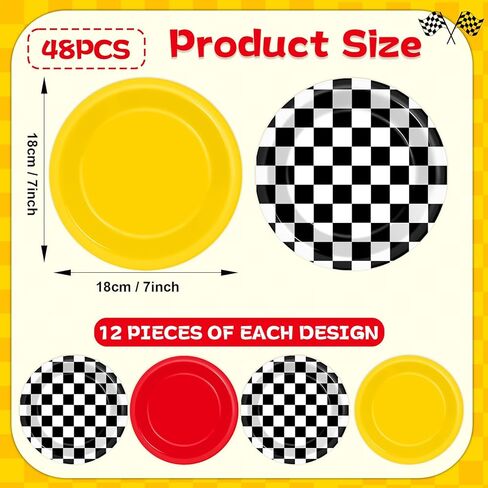 48 قطعة من ألواح البناء الورقية لحفلات أعياد الميلاد من أجل لوازم الحفلات ذات الطابع الخاص بمكعبات البناء مقاس 7 بوصات لوحات بناء ملونة لحفلات أعياد الميلاد للاستعمال مرة واحدة لتزيين حفلات أعياد ميلاد الأطفال وحفلات استقبال المولود الجديد in Kuwait