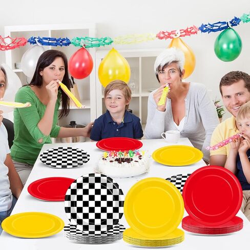 48 قطعة من ألواح البناء الورقية لحفلات أعياد الميلاد من أجل لوازم الحفلات ذات الطابع الخاص بمكعبات البناء مقاس 7 بوصات لوحات بناء ملونة لحفلات أعياد الميلاد للاستعمال مرة واحدة لتزيين حفلات أعياد ميلاد الأطفال وحفلات استقبال المولود الجديد in Kuwait