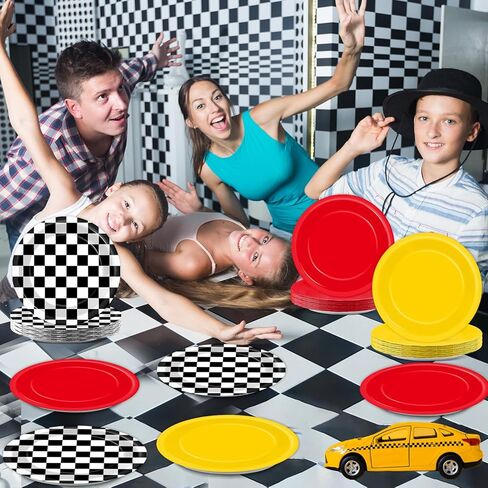 48 قطعة من ألواح البناء الورقية لحفلات أعياد الميلاد من أجل لوازم الحفلات ذات الطابع الخاص بمكعبات البناء مقاس 7 بوصات لوحات بناء ملونة لحفلات أعياد الميلاد للاستعمال مرة واحدة لتزيين حفلات أعياد ميلاد الأطفال وحفلات استقبال المولود الجديد in Kuwait