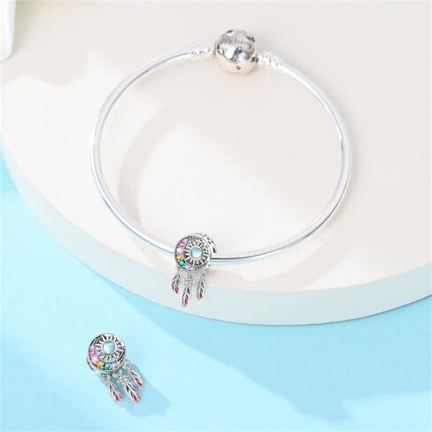 سحر S925 STERLING SILVER FIT لسوار باندورا هدية مجوهرات حبة القلادة الأصلية لها in Kuwait
