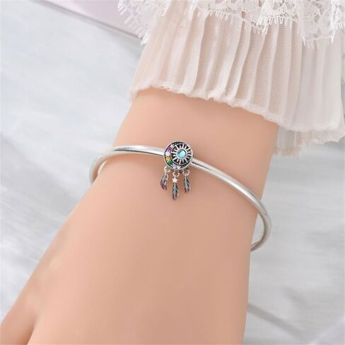 سحر S925 STERLING SILVER FIT لسوار باندورا هدية مجوهرات حبة القلادة الأصلية لها in Kuwait