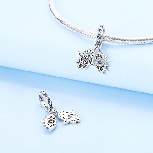 سحر S925 STERLING SILVER FIT لسوار باندورا هدية مجوهرات حبة القلادة الأصلية لها in Kuwait