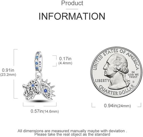 سحر S925 STERLING SILVER FIT لسوار باندورا هدية مجوهرات حبة القلادة الأصلية لها in Kuwait