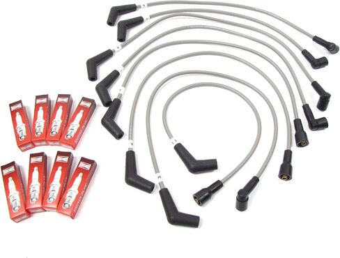 Atlantic British Ltd. Engine Tune-Up Kit ERR3799 with Champion Spark Plugs & Ignition Wire Set for Land Rover Discovery I, Defender 90 and Range Rover Classic in Saudi Arabia