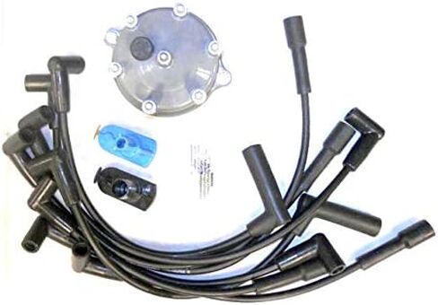 Ignition Tune-Up Kit - Spark Plug Wire Set, Cap and Rotor - Compatible with 1993-1998 Jeep Grand Cherokee 4.0L 6-Cylinder in Saudi Arabia