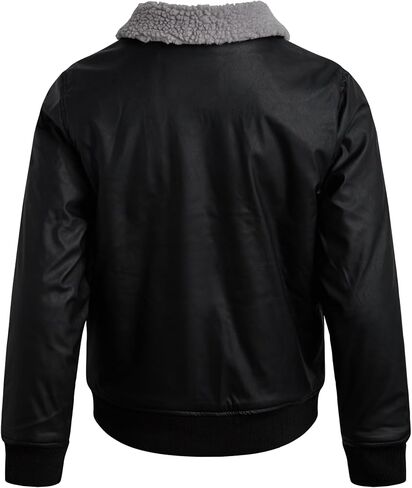 Perry Ellis Boys Bomber Jacket - Lightweight Insulated Faux Memory Windbreaker Jacket for Boys with Cozy Sherpa Collar (8-18) in Saudi Arabia