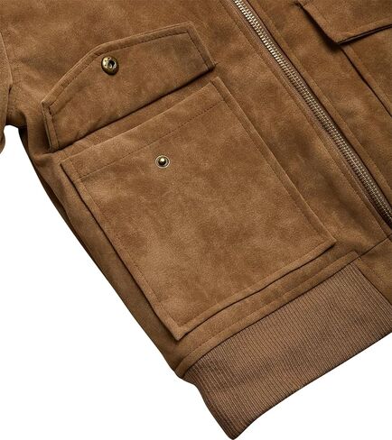 Perry Ellis Boys Bomber Jacket - Lightweight Insulated Faux Memory Windbreaker Jacket for Boys with Cozy Sherpa Collar (8-18) in Kuwait