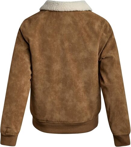 Perry Ellis Boys Bomber Jacket - Lightweight Insulated Faux Memory Windbreaker Jacket for Boys with Cozy Sherpa Collar (8-18) in Kuwait