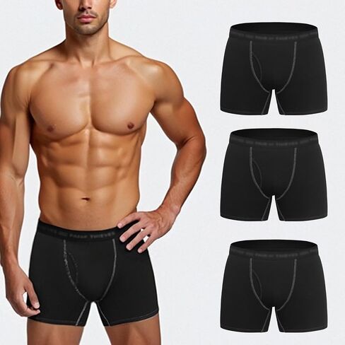 Men's Cotton Boxer Trunks Pack (3 Pack), Underwear Pack for Men in Saudi Arabia