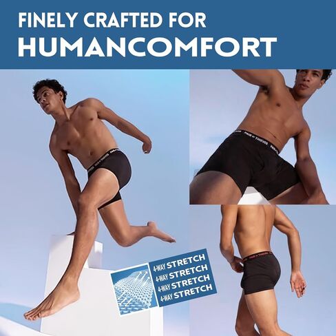 Men's Cotton Boxer Trunks Pack (3 Pack), Underwear Pack for Men in Saudi Arabia