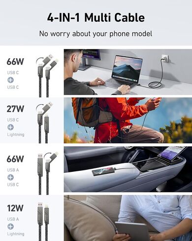 Coiled Lightning Cable, 3Pack 3FT iPhone Charger for Car [Apple MFi Certified] USB A to Lightning Cord Compatible with iPhone 14/13/12/11 Pro Max/XS MAX/XR/XS/X/8/7/Plus/6S iPad/iPod - Black in Kuwait