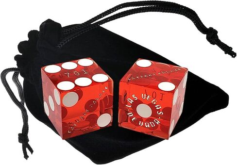 Wide Selection Genuine Las Vegas Casino Craps Dice Pairs with Matching Serial Numbers ... Plus Storage Pouch (Bally's - Purple Frosted) in Saudi Arabia