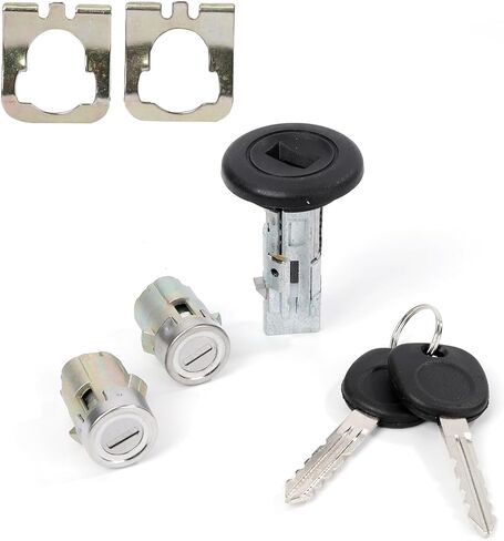 اسطوانة قفل مفتاح الإشعال مع 2 أقفال الباب متوافقة مع GMC Sierra Savana Yukon XL 1500 2500 3500 Cadillac Escalade Buick2007-2014 Chevy Silverado Suburdan Select Models in Saudi Arabia