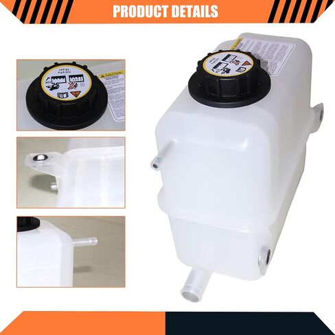 LOSTAR Engine Coolant Overflow Recovery Reservoir Tank with Cap Fit for 1995-1997 Ford F-250 F-350 F-Super Duty Replaces 603-046, F6TZ8A080EA in Saudi Arabia