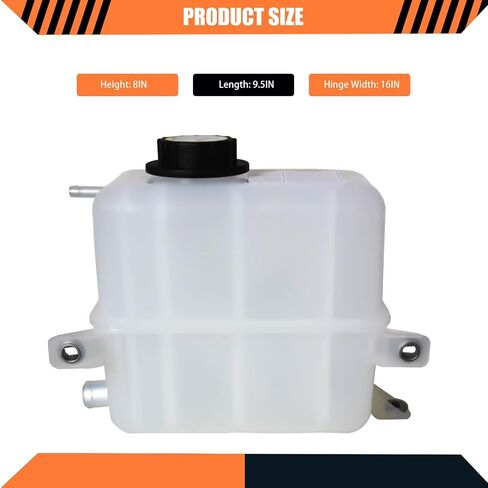 LOSTAR Engine Coolant Overflow Recovery Reservoir Tank with Cap Fit for 1995-1997 Ford F-250 F-350 F-Super Duty Replaces 603-046, F6TZ8A080EA in Saudi Arabia