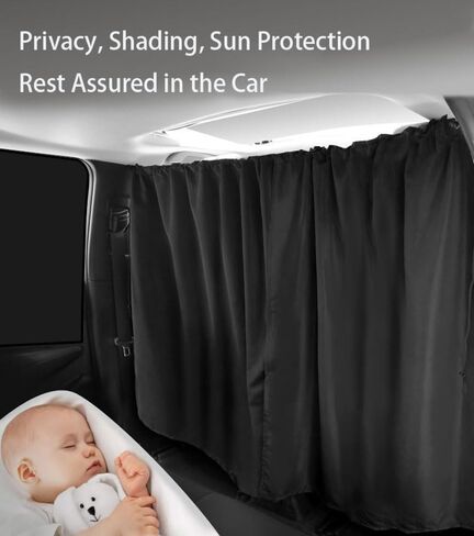 2PCS Car Sunshade Curtain for Ford Explorer Ecosport Fiesta Kuga 2008-2024, Automotive Light Blocking Sunshades, Vehicle Privacy Divider Curtains, Rear Door Shower Curtain,L in Saudi Arabia
