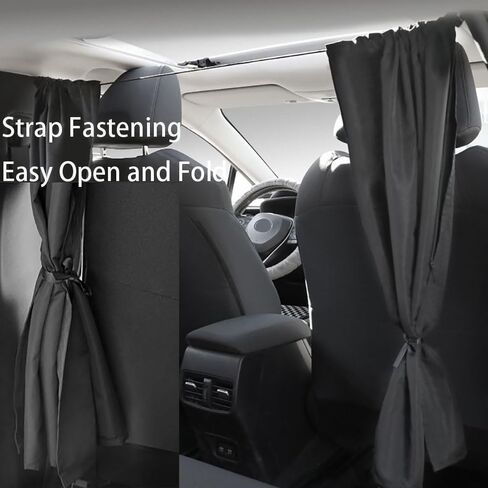 2PCS Car Sunshade Curtain for Ford Explorer Ecosport Fiesta Kuga 2008-2024, Automotive Light Blocking Sunshades, Vehicle Privacy Divider Curtains, Rear Door Shower Curtain,L in Saudi Arabia