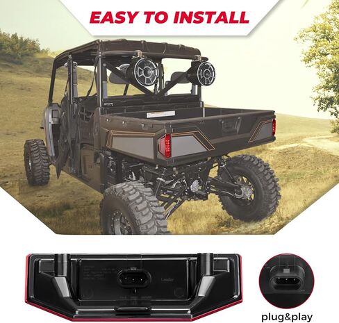 KEMIMOTO Tail Light 1 PC, UTV Brake Light Compatible with Polaris Ranger 900 XP 1000 570 Full Size General Accessories Ranger Rear Lights Replacement for #2412774 2411866 (Fit Passenger & Driver Side) in Saudi Arabia