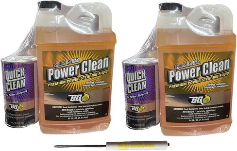 BG Power Clean Steering Flush Kit Clear Synthetic Blend Fluid PN K6700 with Pocket Screwdriver (1) in Saudi Arabia