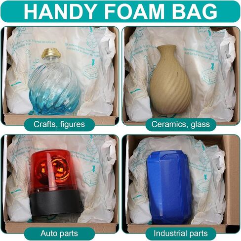 16 Pack Foam Bag for Shipping, 16"x 14" Foam Expanding Foam Packaging Bags, Handy Packing and Shipping Bag, Instant Pack Quick Expanding Foam Packaging Bags for Packing Mailing Shipping in Saudi Arabia