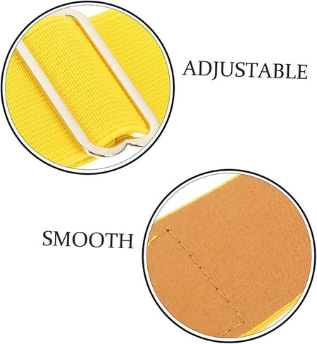 Yardwe 2Pcs Adjustable Elastic Baseball Belt Durable Faux PU Sports Belt for Volleyball Football Softball Comfortable Stretch Design for Men and Women in Saudi Arabia