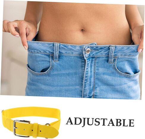 Yardwe 2Pcs Adjustable Elastic Baseball Belt Durable Faux PU Sports Belt for Volleyball Football Softball Comfortable Stretch Design for Men and Women in Saudi Arabia