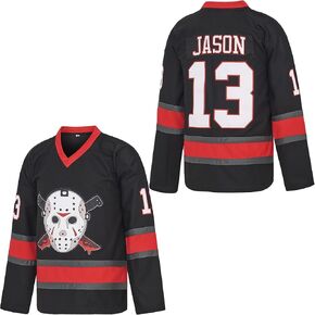 Men's 13 Jason Ice Hockey Jersey Halloween Stitched in Saudi Arabia