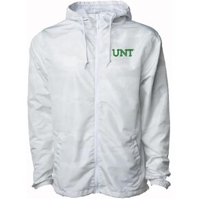 رسائل منظمتنا متجر جامعة شمال تكساس سترة طيار الرياح الخفيفة الوزن المطرزة مع UNT in Kuwait