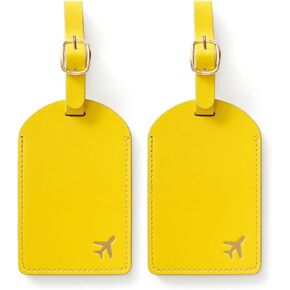 Luggage Tags for Suitcases, PU Leather Travel Tags for Luggage.(Black) in Saudi Arabia