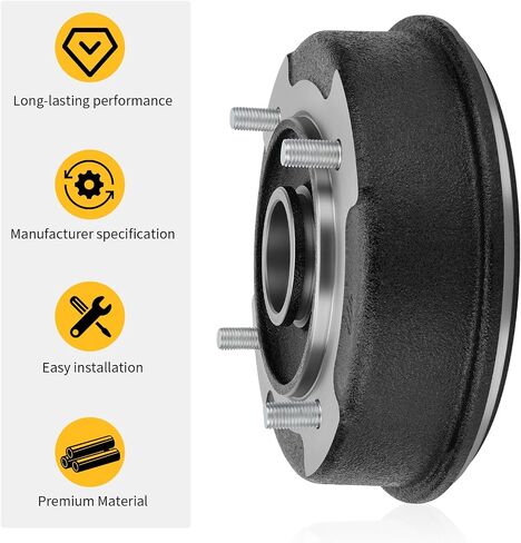 M Mati Front Brake Drum w/bolts for Kawasaki Mule 500 Kaf300 1991 1993 1995 Mule 550 Kaf300 1997-2004 41038-1238 92002-1388 in Saudi Arabia