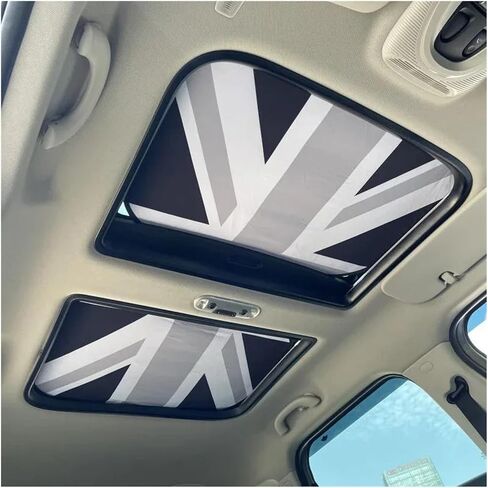 2PCS Car Sunrack Sunshade Cover Fit for Mini S JCW R56 R56 R57 R59 R59 R60 R61 F55 F56 F57 F60 Countryman Clubman Car Sunrack Shade (Gray Jack) in Kuwait
