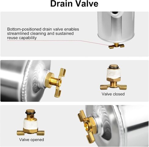 Baffled Oil Catch Can 10AN, 750ML Universal Oil Breather Tank with Valve Aluminum Silver in Saudi Arabia