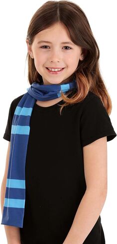 Harry Potter Ravenclaw Printed Scarf - Polyester Jersey Knit Fabric with Stripes, Officially Licensed in Saudi Arabia
