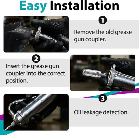 6 PCS 49-16-2649 قارئ الأسلحة الشحوم ، ل MILWAUKEE M18 & M12 Cordless Grease Puns High-Pressure Passion Placement-يناسب 2448-20 ، 2449-20 ، 2450-20 طرازات in Kuwait