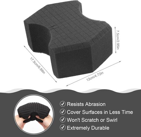 Car Wash Sponge, Non Scratch Car Sponges Soft Rinseless Foam Sponge for Detail Car Washing Cleaning in Saudi Arabia