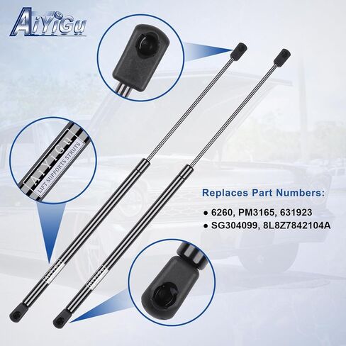 6260 Rear Window Glass Shocks Struts Lift Supports Gas Springs Compatible with 2008-2012 Ford Escape, 2008-2012 Mazda Tribute, 2009-2012 Mercury Mariner, Replace PM3165 SG304099, Pack of 2 PCS in Saudi Arabia