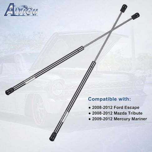 6260 Rear Window Glass Shocks Struts Lift Supports Gas Springs Compatible with 2008-2012 Ford Escape, 2008-2012 Mazda Tribute, 2009-2012 Mercury Mariner, Replace PM3165 SG304099, Pack of 2 PCS in Saudi Arabia