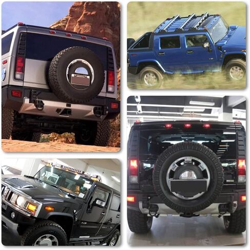 LED LED CAB Roof Light Kit 10pcs for 2003-2009 H2 ، 2005-2009 H2 SUT TOP Marker Lights Amber Red ، Smoke Lens in Kuwait
