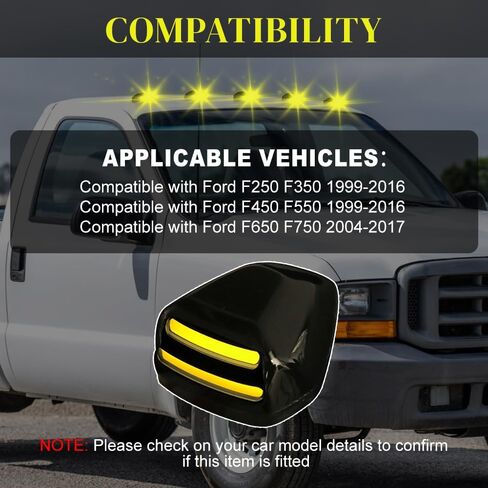 Marker LED Light ، 5 PC Car 12V DC 2 Pins Roof Top Light ، Marker Marker Lamps متوافقة مع Ford F650 F750 2004-2017 in Kuwait