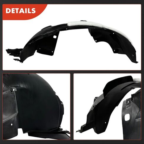 A-Premium Pair Front Inner Fenders Liner Splash Shield Set with Clips & Insulation Foam - Compatible with Chevrolet Trax 2017 2018 2019 2020, Sport Utility - Factory Fresh (PP) in Saudi Arabia